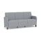 Lesro Siena Lounge Reception 3 Seat Tandem Seating No Center Arms, Black, RS Fog Upholstery SN3101 - alternate 1